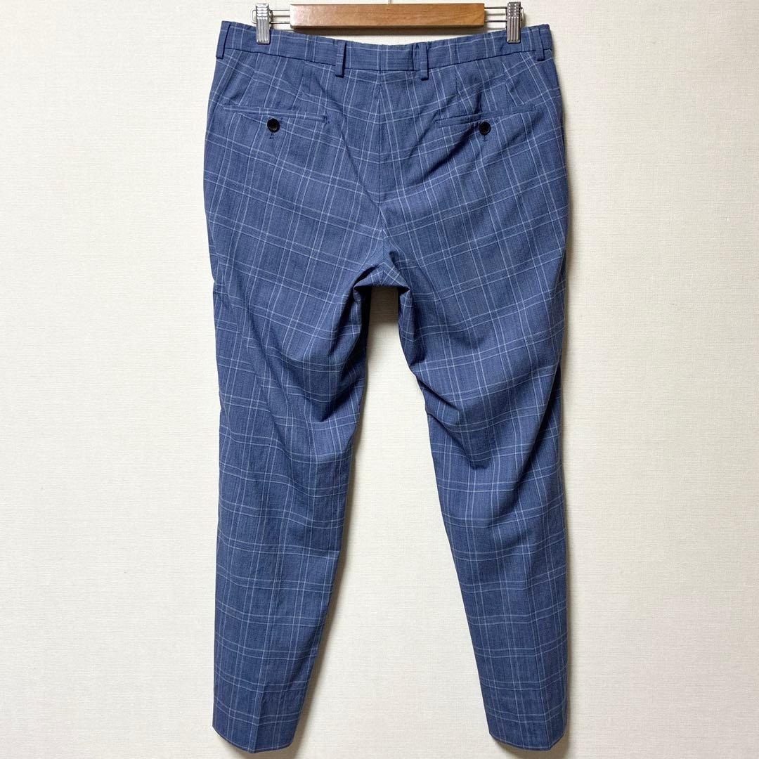 美品 現行タグ ヒューゴボス カルロバルベラ セットアップスーツ 青