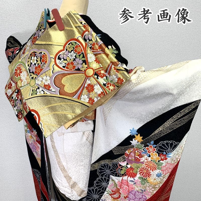 506z3〇オンディーヌ＆一蔵 高身長な方にも 振袖 古典柄 金駒刺繍〇