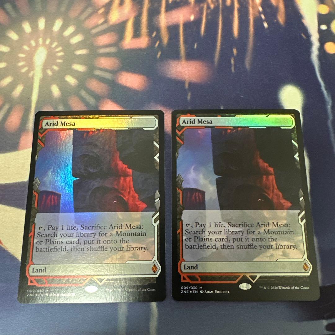 【バラ売り可】MTG 乾燥台地 ZNE 英語 foil 2枚セット EX+]乾燥台地/Arid Mesa《日本語》【ZEN】