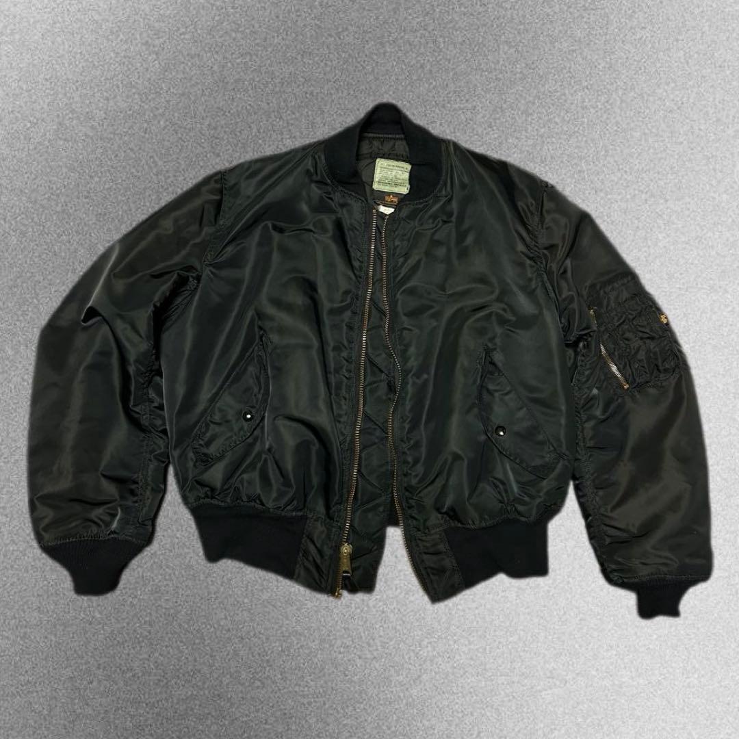 90s ALPHA INDUSTRIES MA-1 グランドクルー ブラック - メルカリ