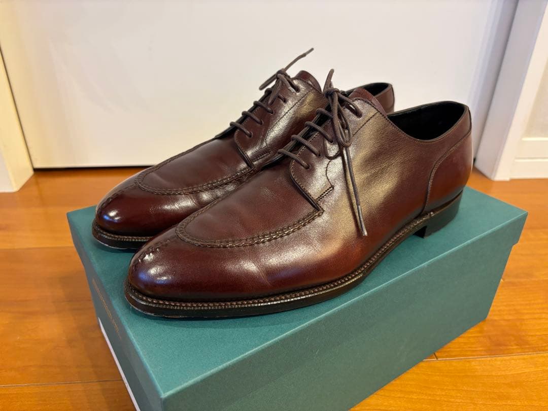 美品 MIYAGI KOGYO FUJIBANA 61/2 DOVER EG MIYAGI KOGYO JAMVAIDA HORWEEN LEATHER SERVICE BOOTS by