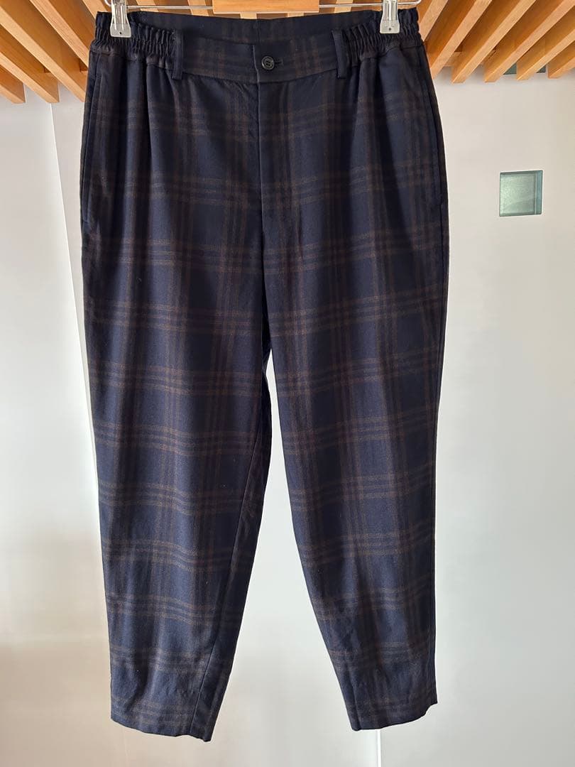 25AW コムデギャルソン　オムドゥ　テーパードパンツ　ブラウンチェック 25AW コムデギャルソン オムドゥ テーパードパンツ ブラウンチェック