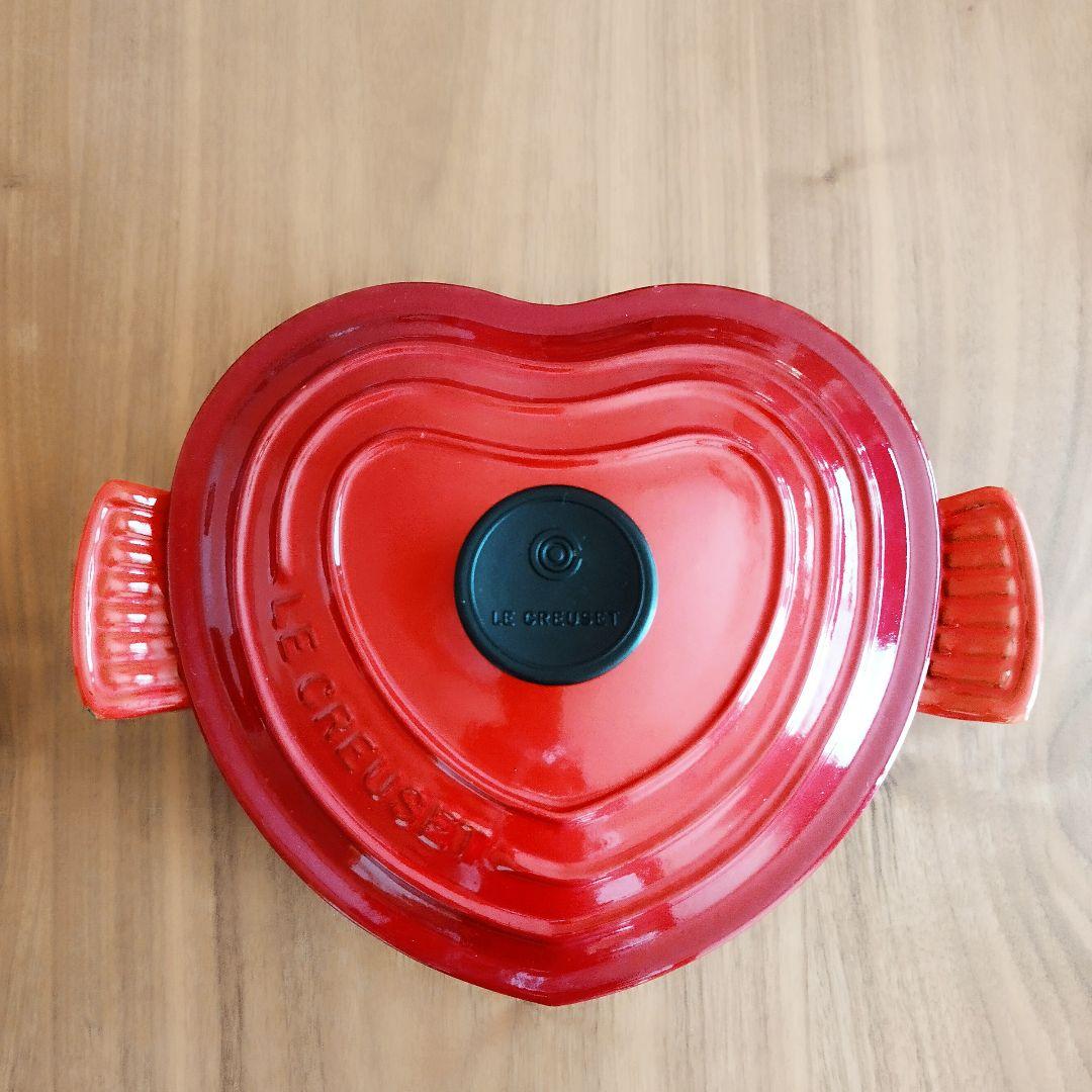 未使用]LE CREUSET ル・クルーゼ ココットダムール ハート型 両手鍋