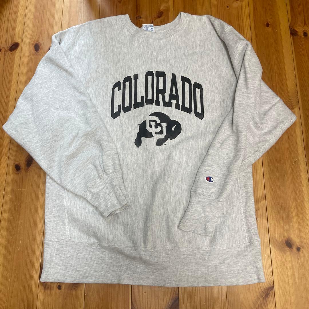 90's champion revers weave アメリカ製　グレー USA製 90s Champion Reverse Weave Sweatshirt 灰 L 刺繍タグ