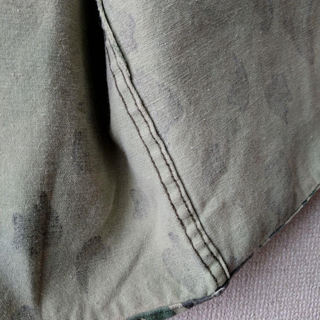 60s 70s ベオガムカモ ダックハンターカモ ミリタリー シャツ US36程