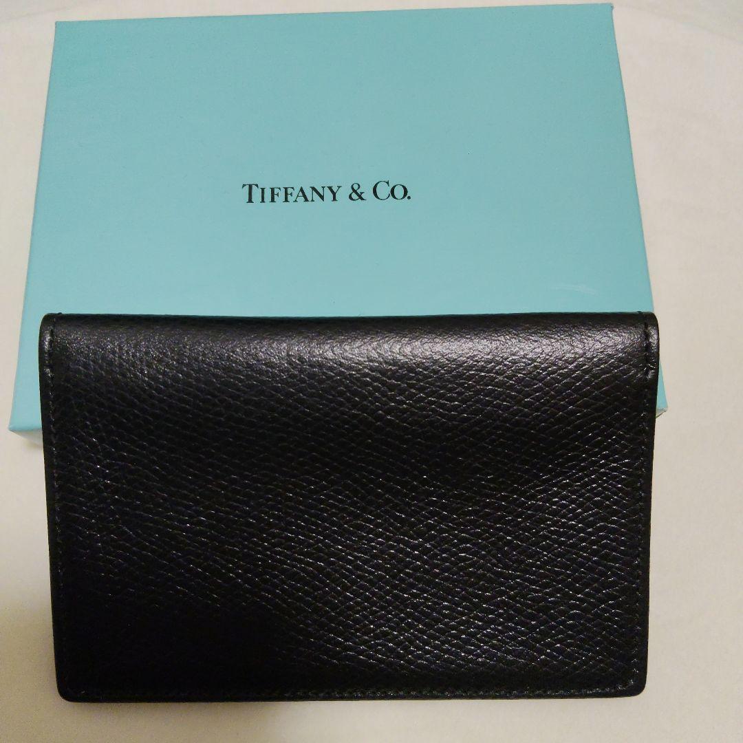 Tiffany & Co. ブラックレザー名刺入れ - メルカリ