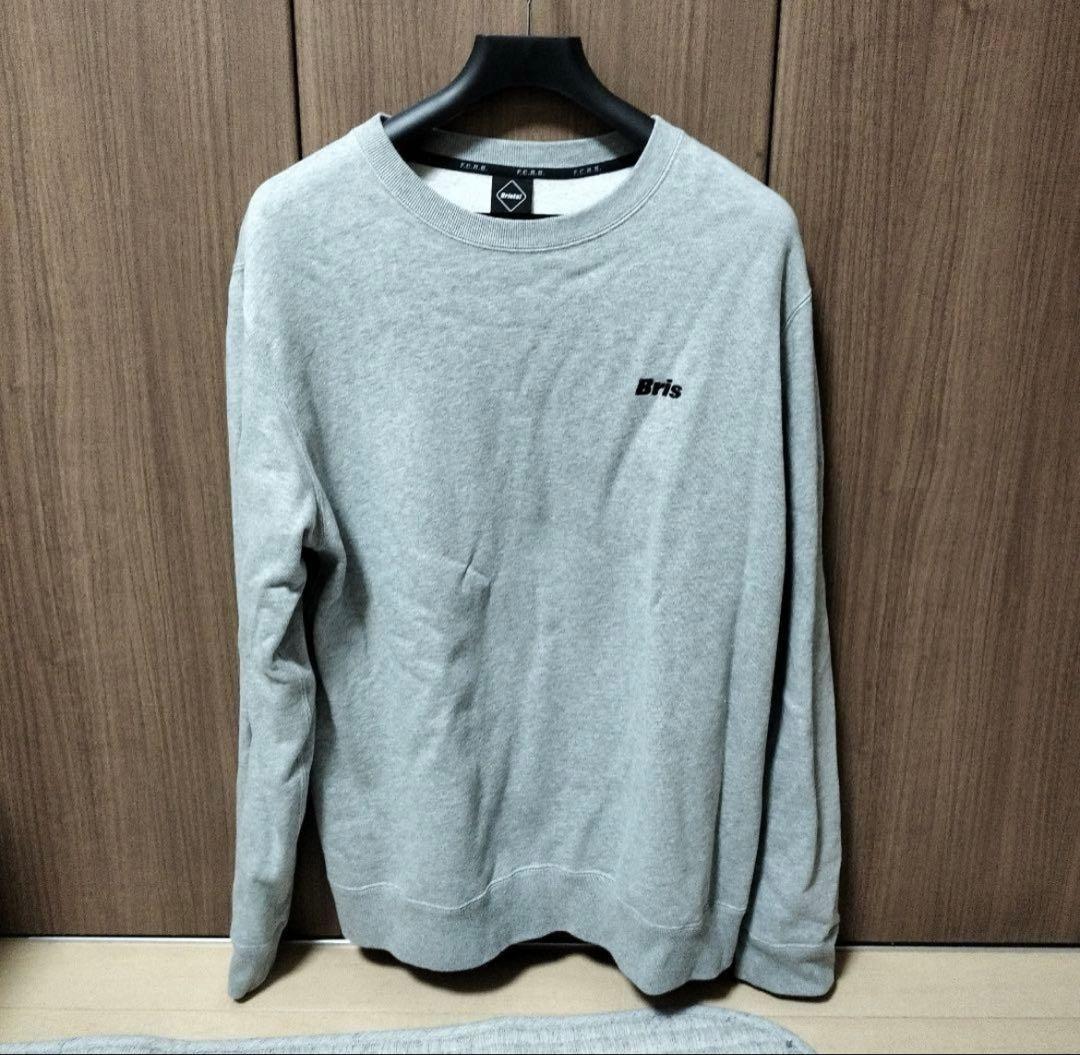 21aw fcrb「SMALL LOGO CREWNECK SWEAT」XL 灰 21aw fcrb「SMALL LOGO