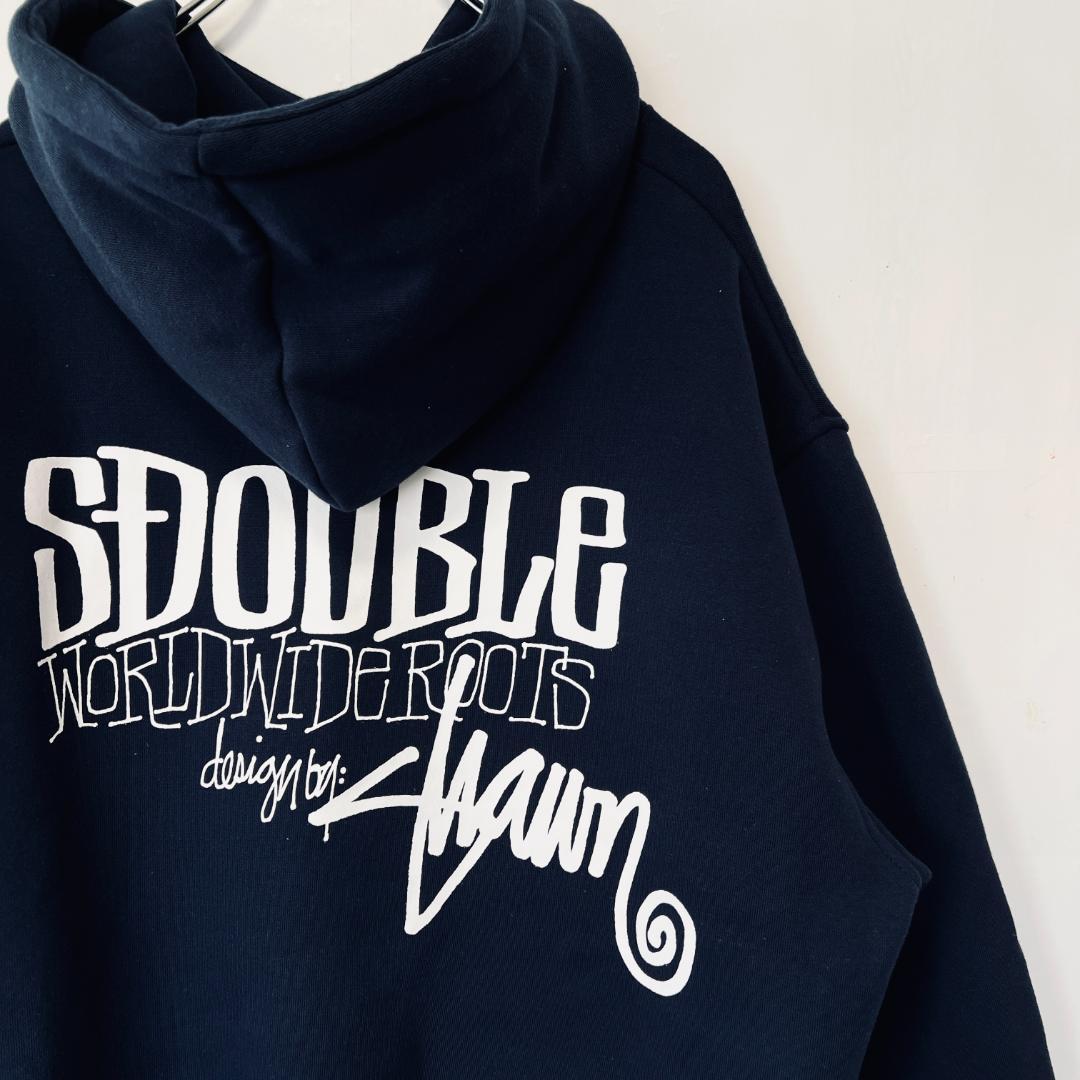 海外限定 S/Double エスダブル パーカー XL 裏起毛 ネイビー - メルカリ