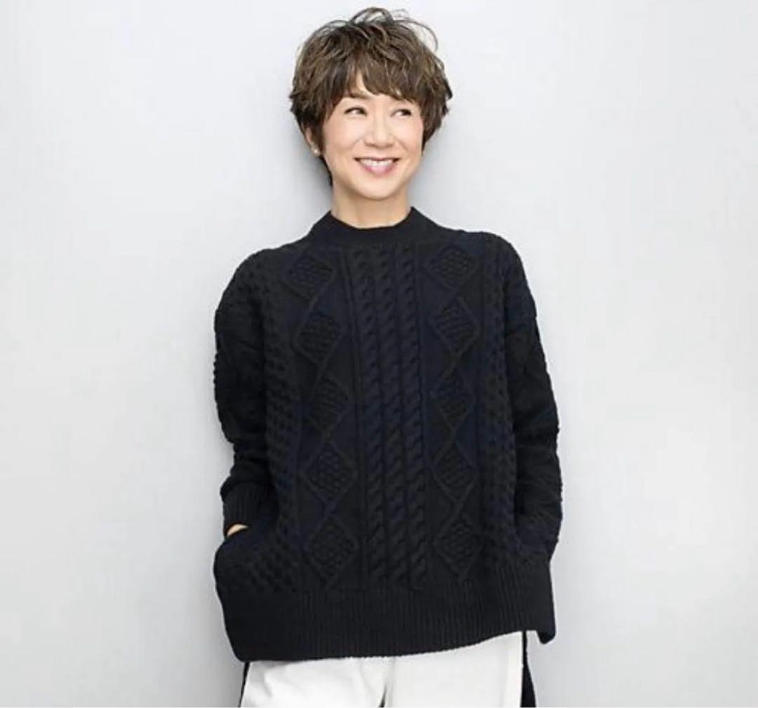 ユナヒカ yunahica 黒田知永子コラボ アランニット定価49500円 - メルカリ