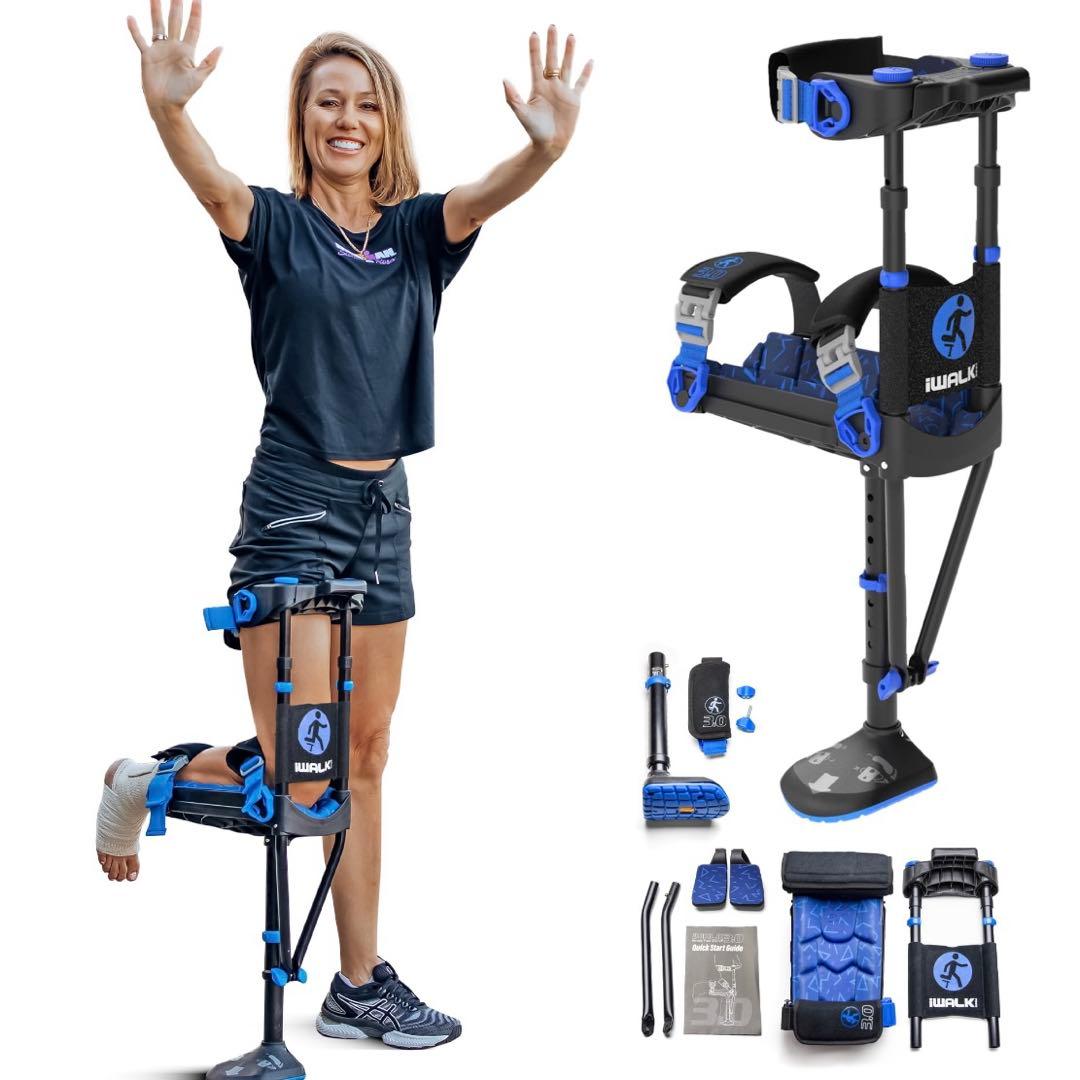 iWALKfree 3.0 完成品 足 骨折 アキレス腱断裂　送料込み　即日発送 松葉杖 アイウォークフリー iWALKFree 3.0 ハンズフリー松葉杖 捻挫