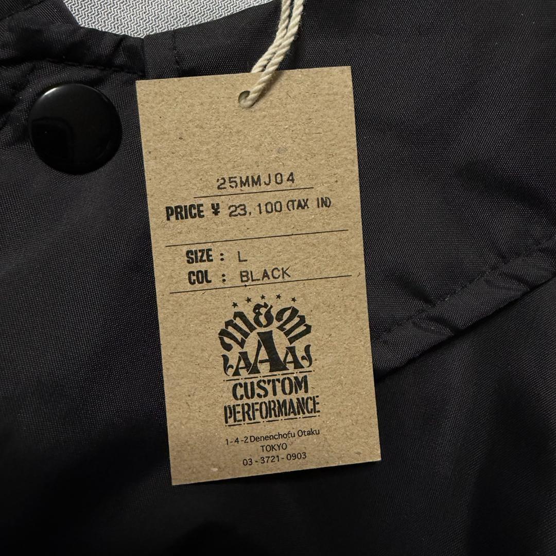 ひ*ゆ様 M&M Coach Jaket コーチジャケット ブラック Lサイズ - メルカリ