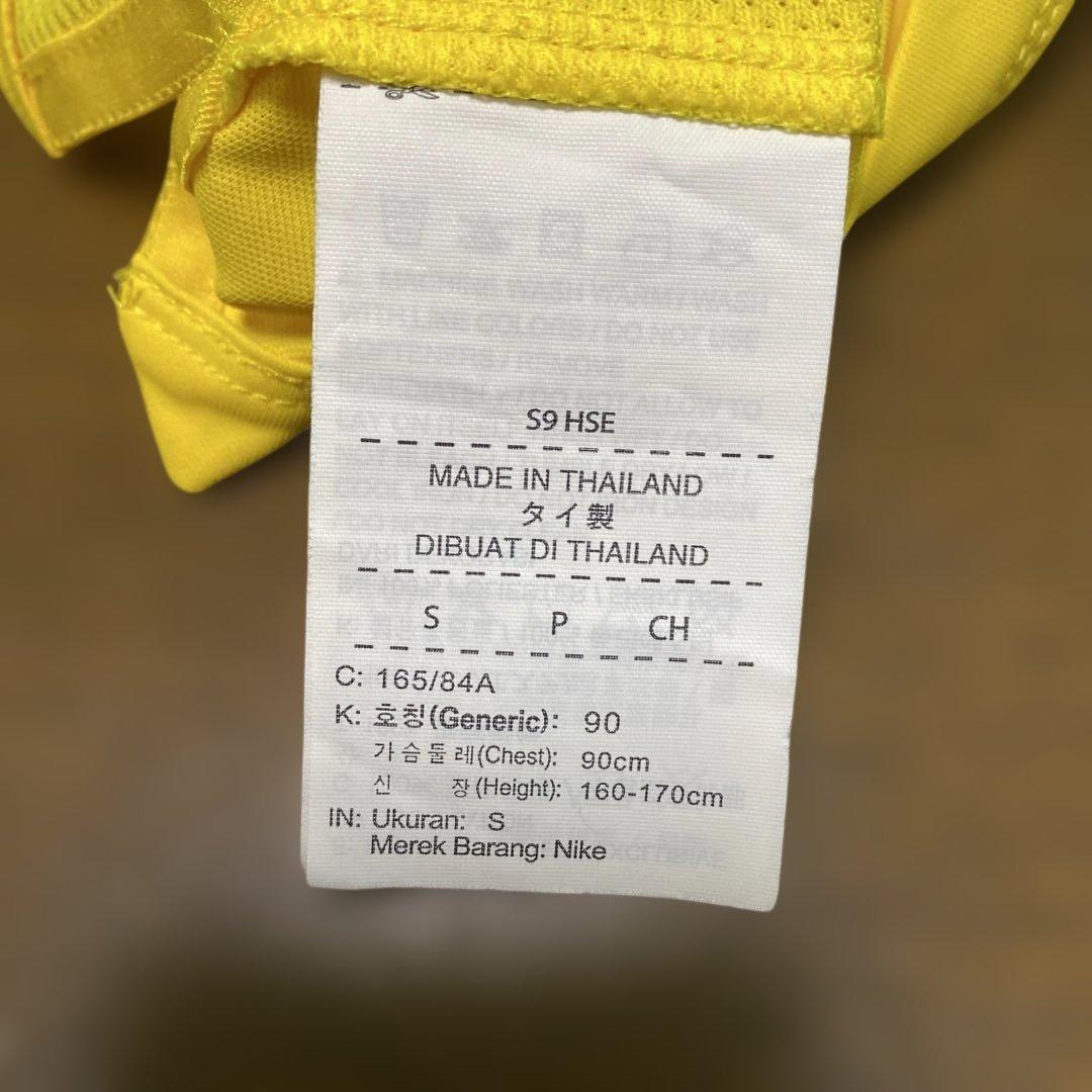 鹿島アントラーズ 支給品 ユニフォーム S 番号なし 黄色 イエロー 2019