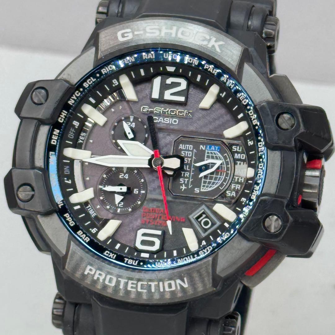 極美品 G-SHOCK GPS電波ソーラー GPW-1000 ブラック ブルー - メルカリ