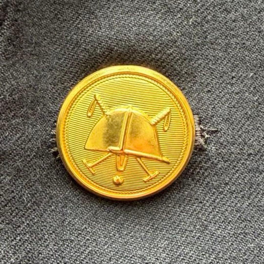 極美品✨90's ポロラルフローレン 金ボタン 紺ブレ シングル ウール