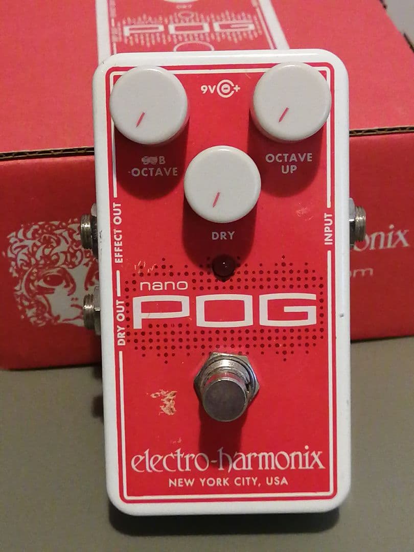 ギター ELECTRO-HARMONIX NANO POG Electro-Harmonix Nano Pog Polyphonic Octave Generator Pedal