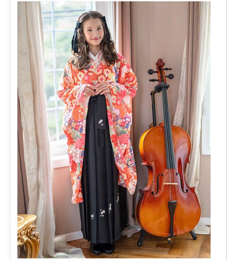 キャサリンコテージ 袴セット 160L 髪飾り付き ぽっちゃり 簡単袴