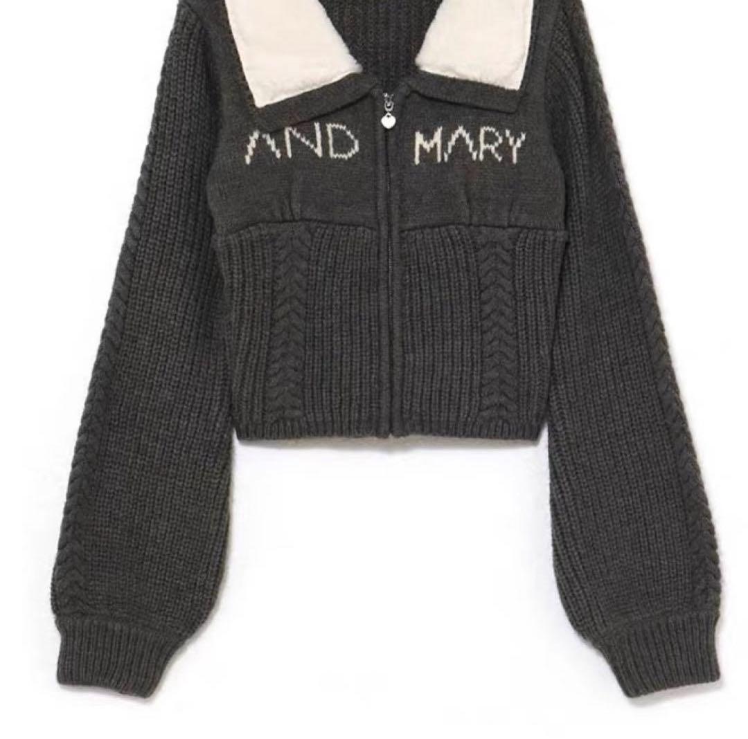 Mary logo zip tops ANDMARY - メルカリ