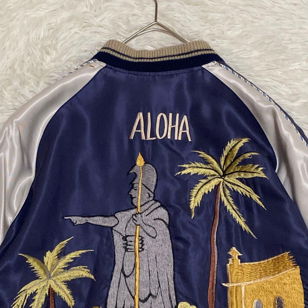 希少】テーラー東洋 キングカメハメハ×ハワイアンクレスト スカジャン M