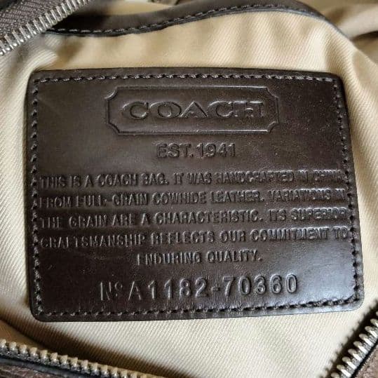 安齋謙二　COACH コーチ スリングバッグ ボディバッグ ブラウンメンズ
