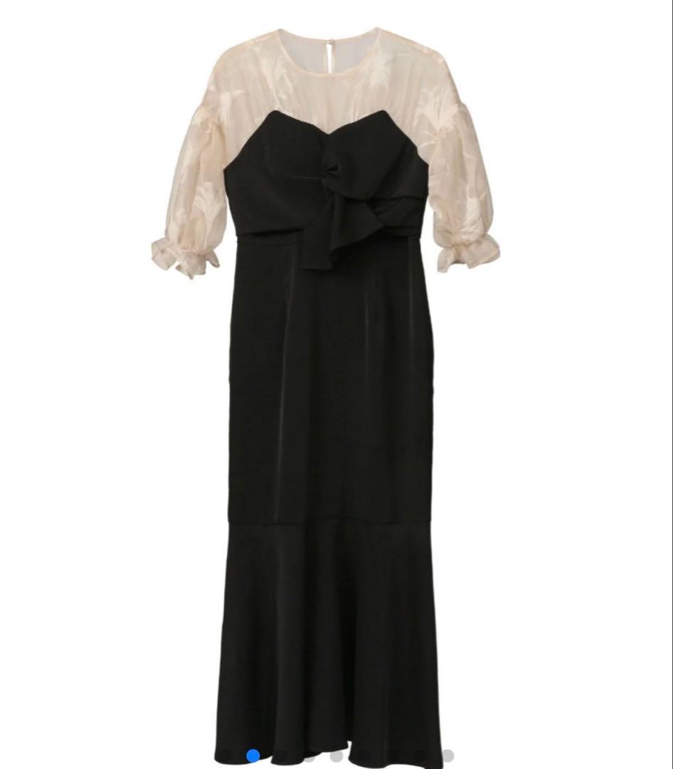 acka sheerpuffdress シアーパフドレス 黒 ブラック 2サイズ】sheer puff dress（black） Acka.（エーシーケーエー）の