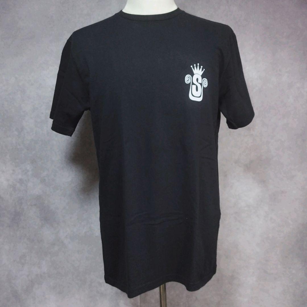 STUSSY Tシャツ ラスタ 復刻 クラウン 美品 Lサイズ 黒 - メルカリ