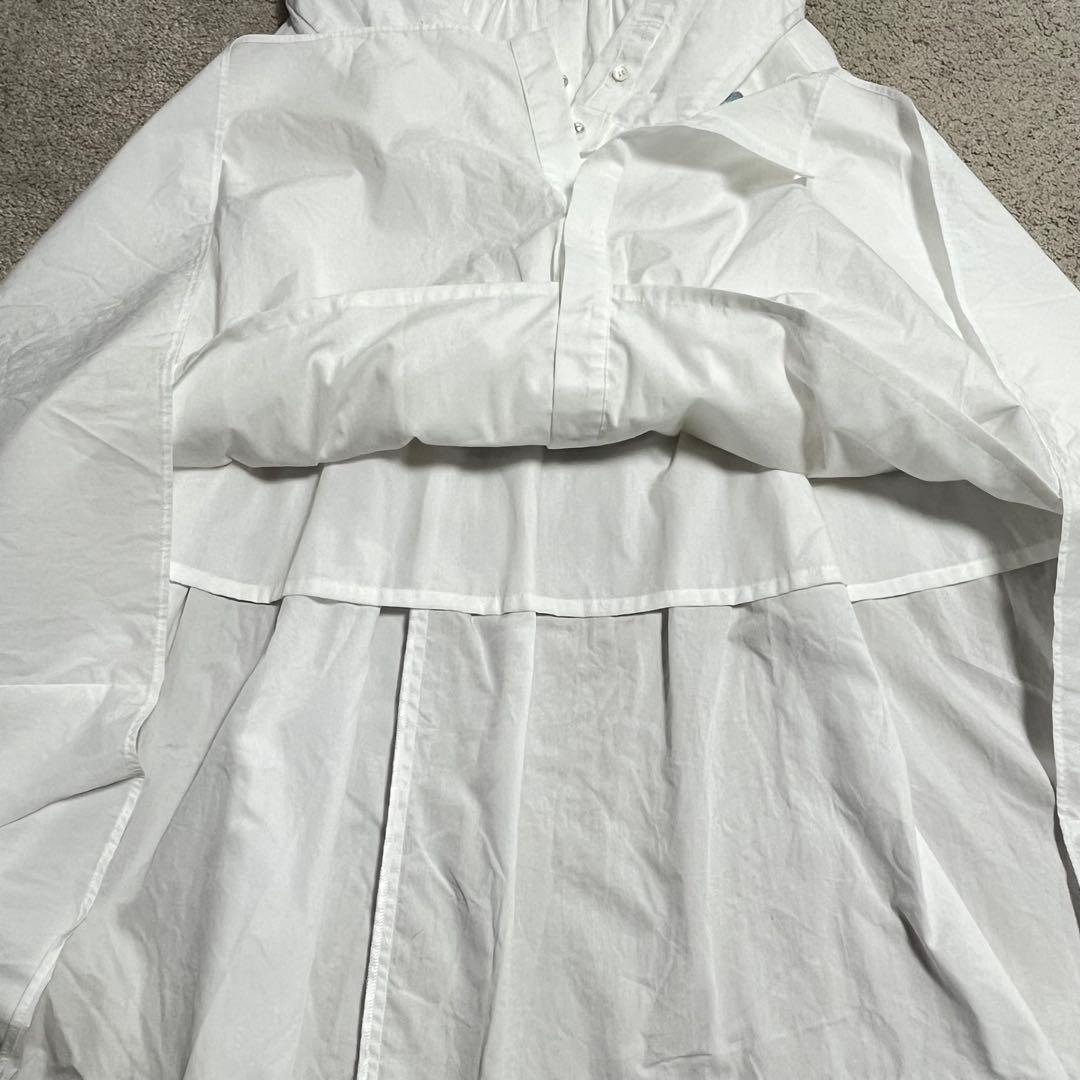 新品タグ付 千葉由佳✕Chesty フラワーレースシャツワンピース 白　サイズ1