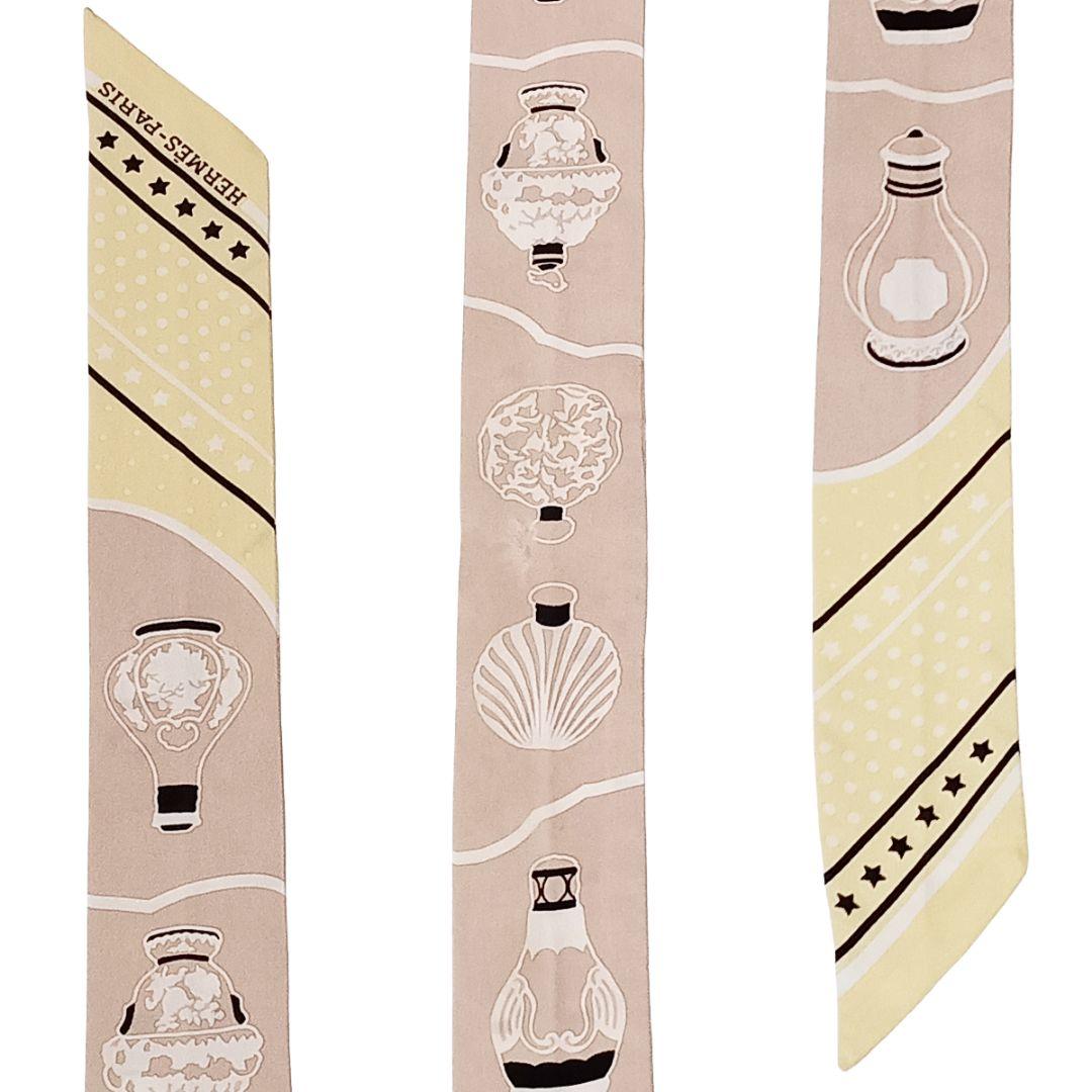 エルメス ツイリー 香水瓶 LES FLACONS BANDANA ベージュ