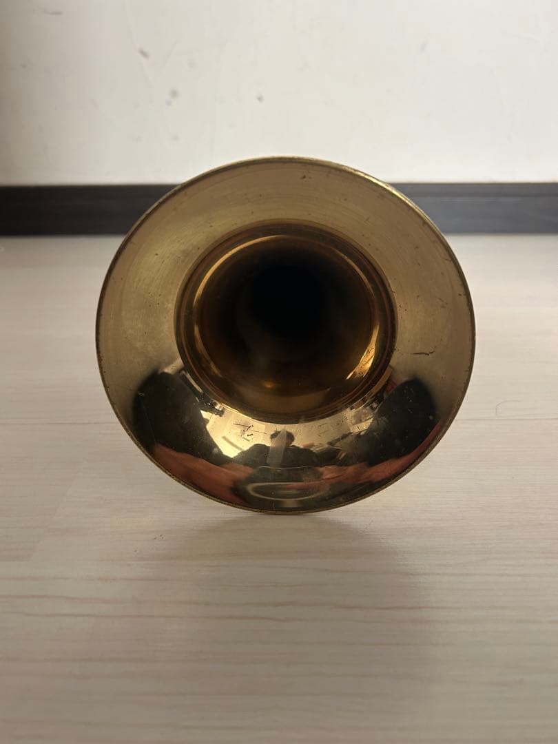 ジャンク品】 YAMAHA トランペット YTR-235 ゴールド 【ジャンク品