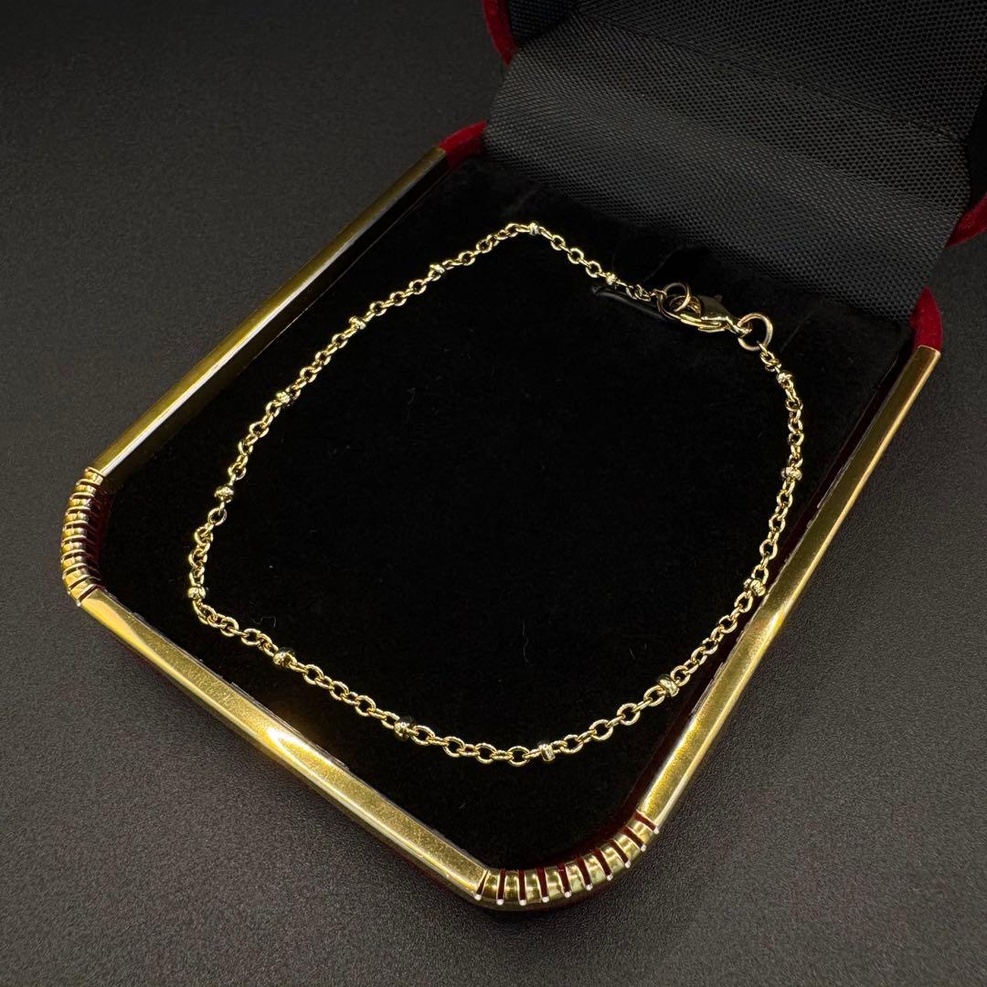 ゴールドチェーンブレスレット シンプル 遺品整理 断捨離 アンティーク