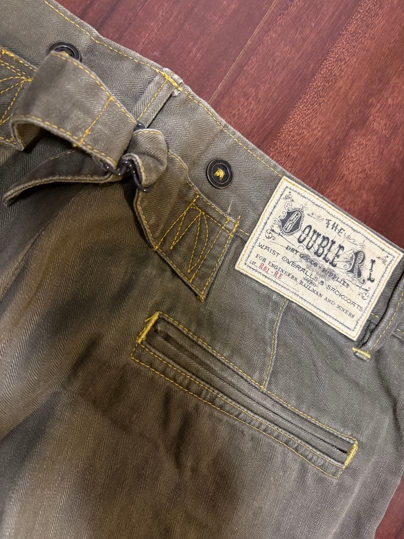 DOUBLE RL オリーブ カーゴパンツ Double RL (ダブル アール エル) : HERRINGBONE FIELD CARGO PANT