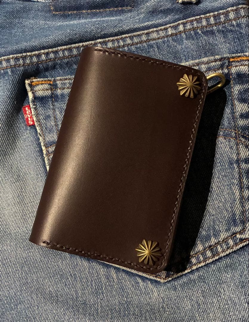トラッカーウォレット ミドル イタリアンレザー ブルガロ アポロ