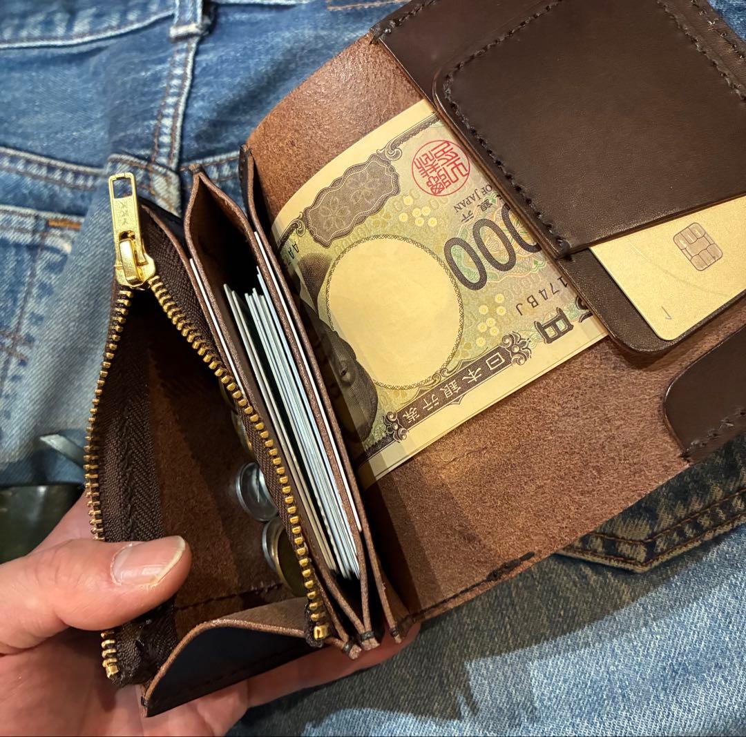 トラッカーウォレット ミドル イタリアンレザー ブルガロ アポロ