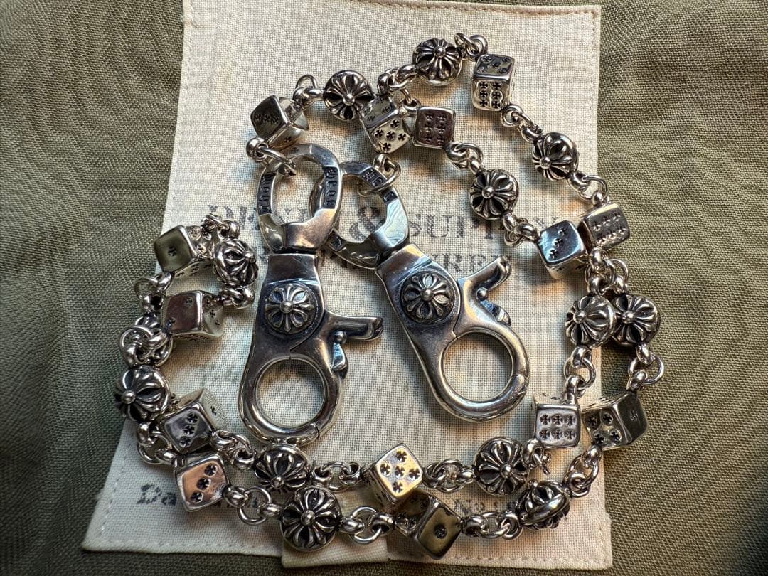 ☆QBSZSZ ウォレットチェーン Dice×Flowerウォレットチェーン - メルカリ