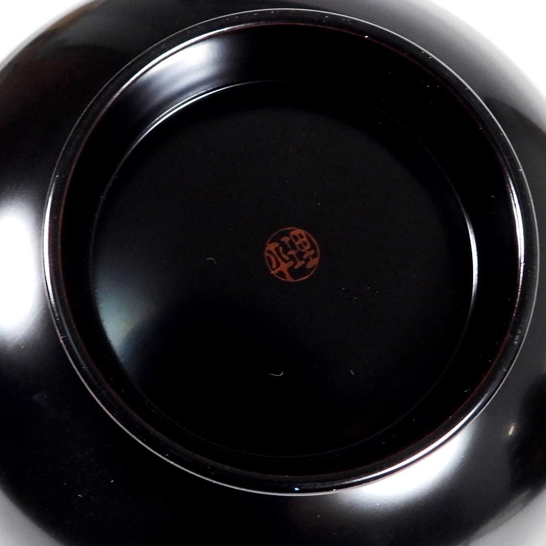 木田理平造 本金時代蒔絵 桐竹紋 吸物椀 五客 共箱