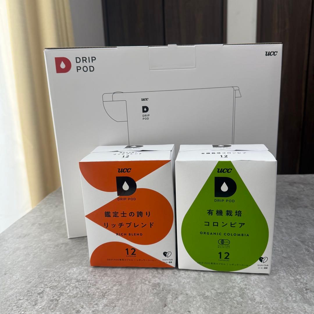 新品 UCC DRIP POD リッチブレンド 有機栽培 コロンビア12個入り DRIP POD 有機栽培コロンビア 12杯 | UCC上島珈琲