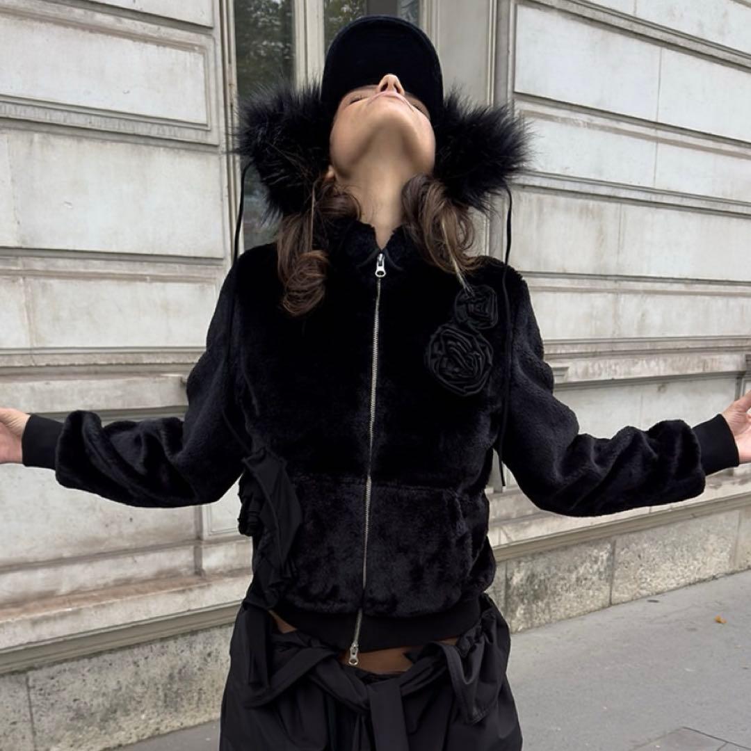 openyy オープンワイワイ 韓国 ジャケット ファージャケット アウター