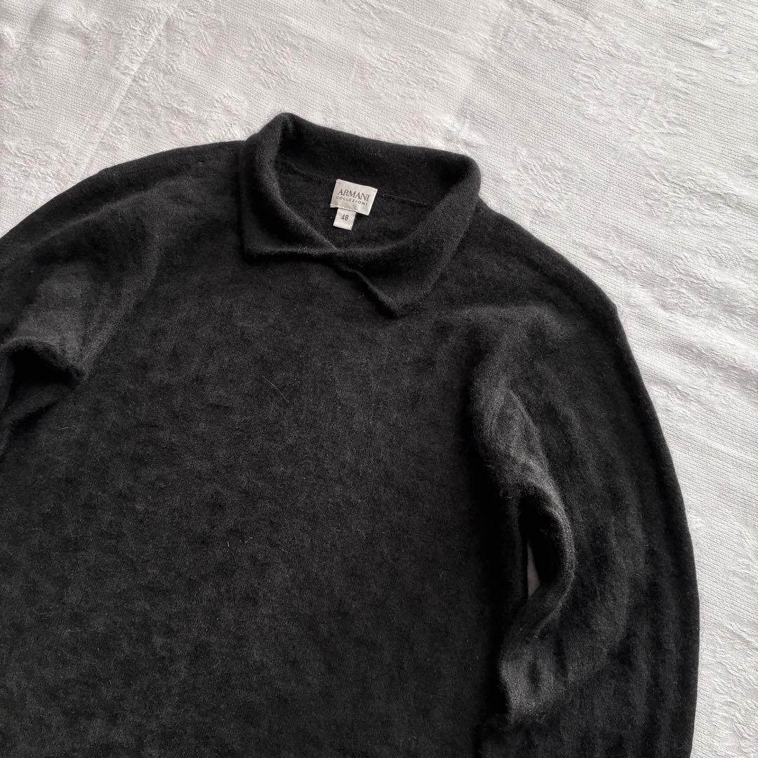 archive armani 100% cashmere knit shirt - メルカリ