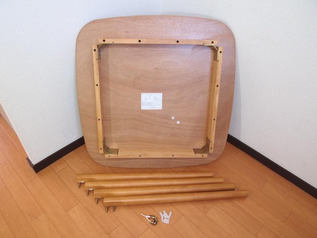 美品】タンスのゲン 2人用 ダイニングテーブル/WRT38テーブル ウッド家具