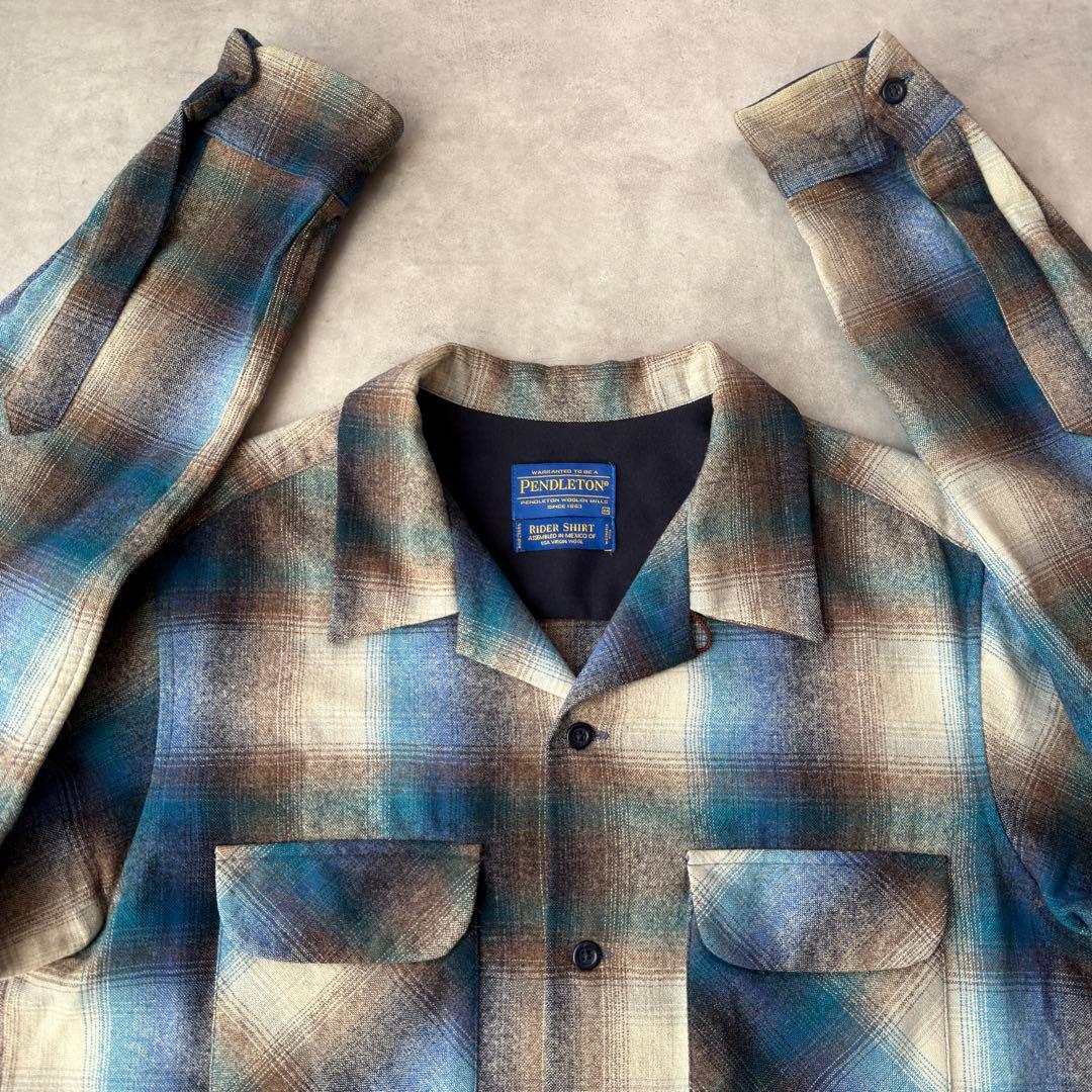 チ*ケ様 PENDLETON ペンドルトン ライダーシャツ Mサイズ オンブレ PENDLETON/ペンドルトン】別注オンブレチェックシャツ｜メンズ