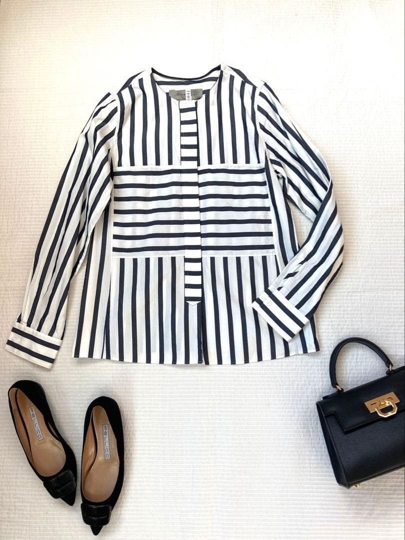 美品☆The Secret Closet☆シクラス☆ストライプシャツ ブラウス