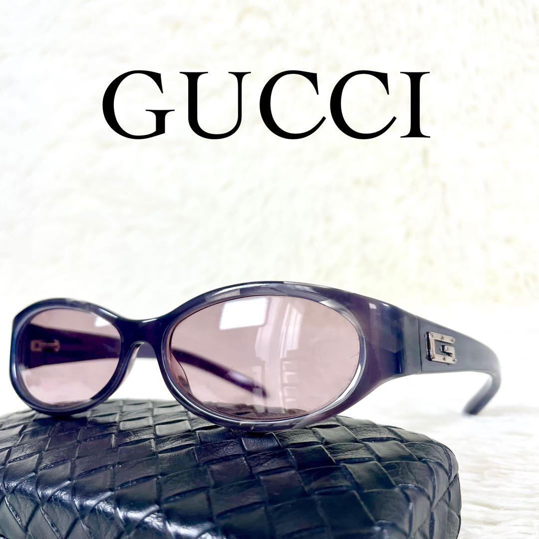 美品 GUCCI サングラス GG2522/S パープルレンズ グレーフレーム