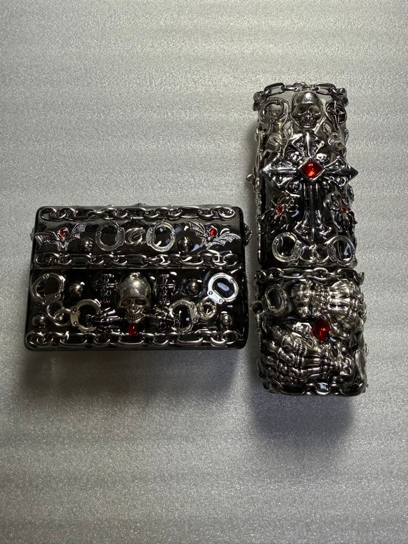 iQOS アイコス イルマワン デコケース 地雷系 ゴスロリ パンク ㊾ セット iQOSイルマワンケース デコケース 黒 地雷系 ゴスロリ パンク ギャル