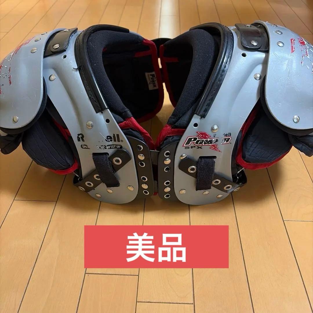 Power SPX ショルダーパッド シルバー/レッド - メルカリ