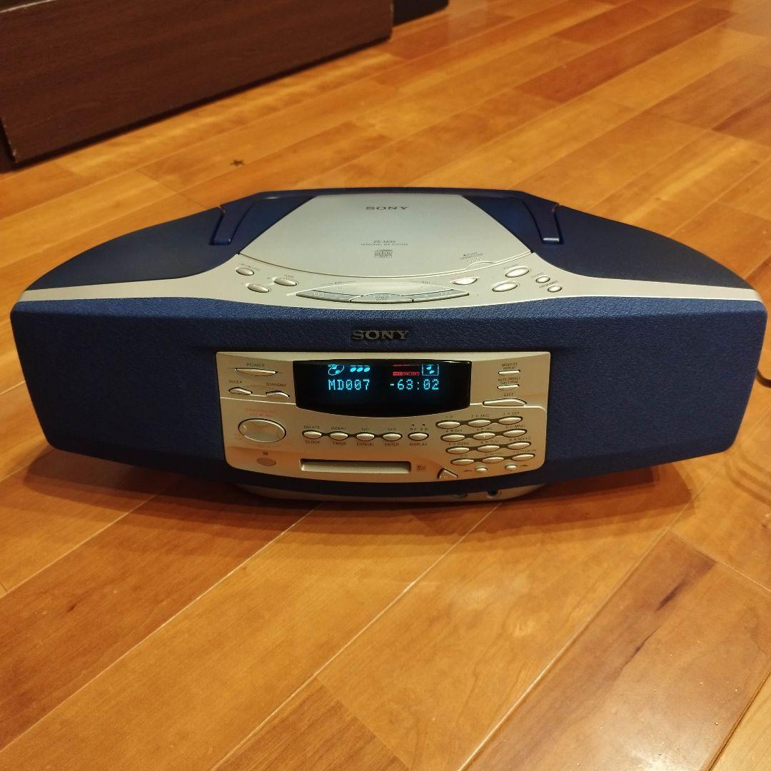 【動作確認済み・良好】SONY ZS-M35 MD/CD システムステレオ Amazon.co.jp: SONY ソニー ZS-M35 ブルー パーソナルMDシステム(CD/MD