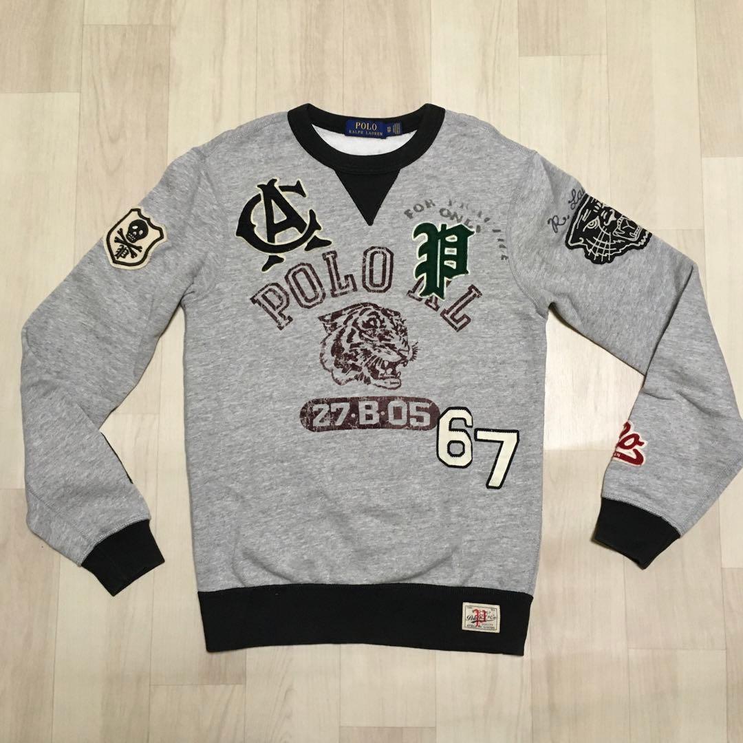 ポロラルフローレン ワッペン スウェット XS ラルフローレン
