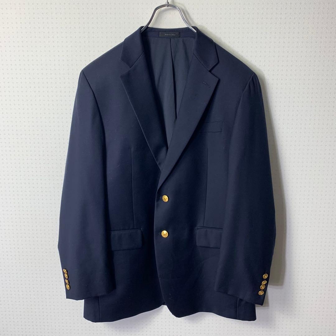 美品 ローレンラルフローレン 紺ブレ 金ボタン テーラードジャケット