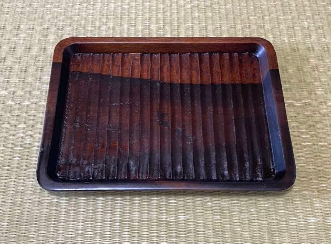 黒柿拭き漆我谷盆（くろがきふきうるしわがたぼん） - メルカリ