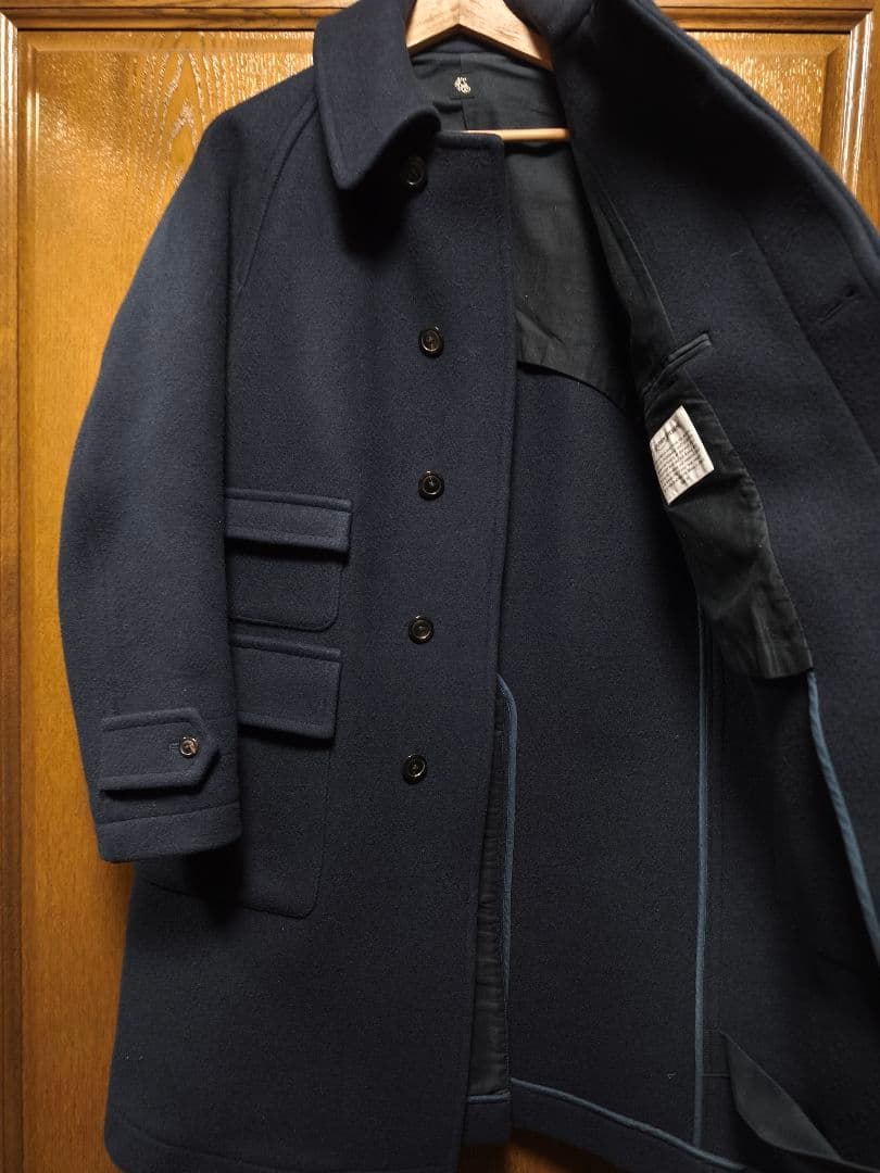 美品 KAPTAIN SUNSHINE トラベラーコート ネイビー 36 - メルカリ