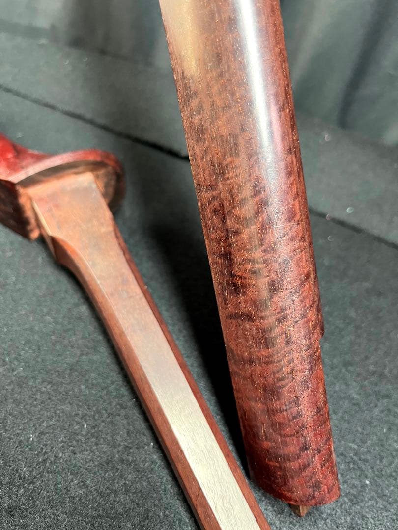 津軽三味線 三線・本紫檀・棹のみ 紅木紫檀製 純銀 天然素材 弦楽器