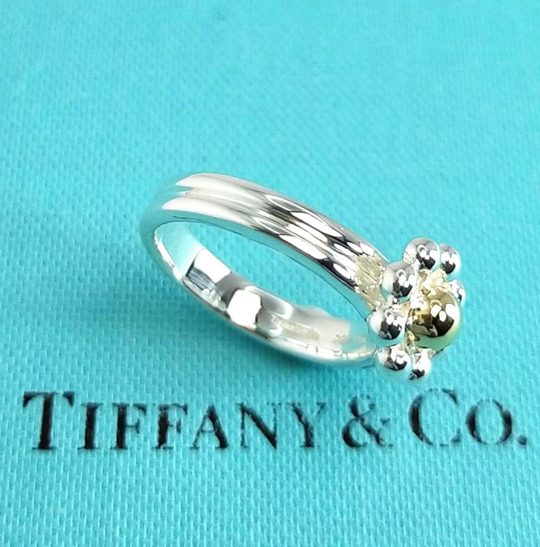 ○SALE○【ティファニー】ジョリービーズ フラワー コンビ リング 11